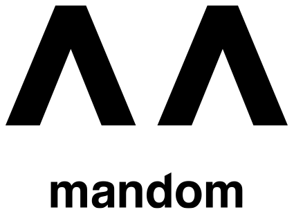 Mandom Vertical logo